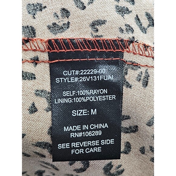 ALK Women's L Trixxi Cheetah Print A-line Mini Skater Summer Mini Dress NEW NWT - Picture 7 of 8